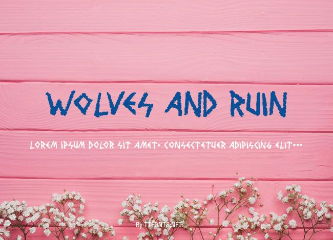 Wolves and Ruin example