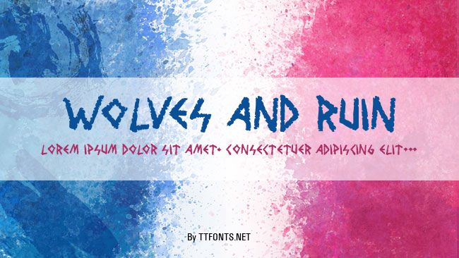 Wolves and Ruin example
