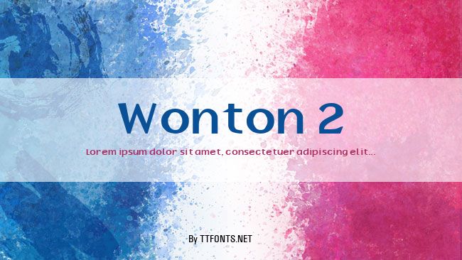 Wonton 2 example