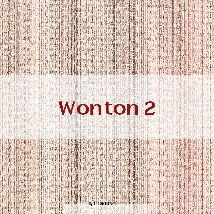 Wonton 2 example