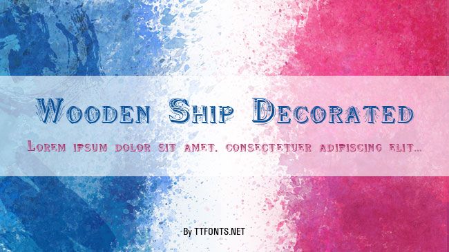 Wooden Ship Decorated example