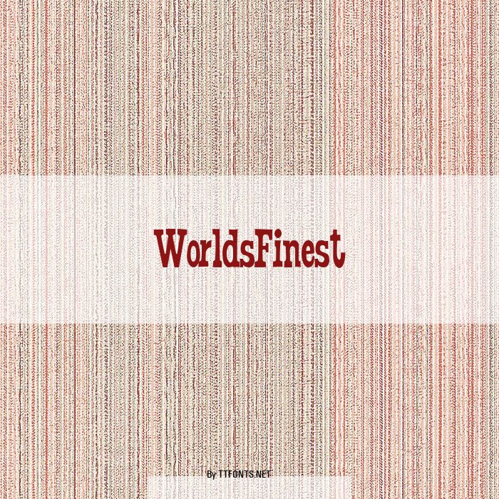 WorldsFinest example