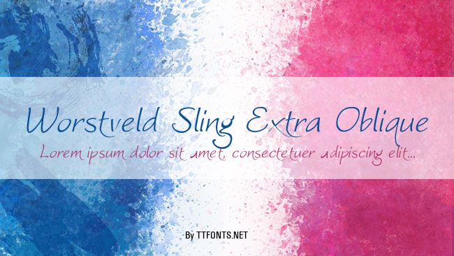 Worstveld Sling Extra Oblique example