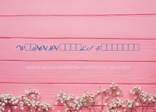 Wrenn Initials Shadowed example