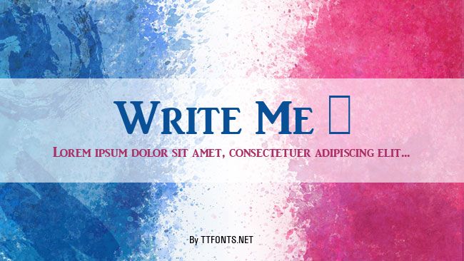 Write Me 1 example