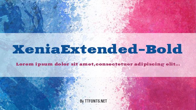 XeniaExtended-Bold example