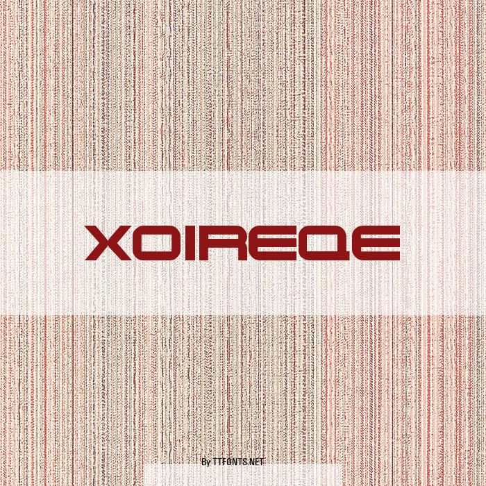 Xoireqe example