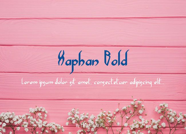 Xaphan Bold example