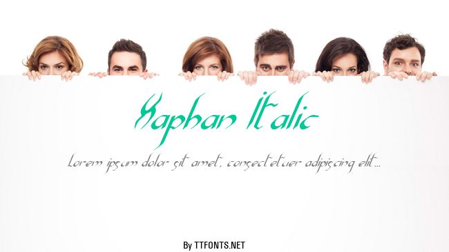 Xaphan Italic example