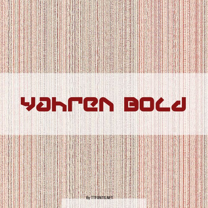 Yahren Bold example