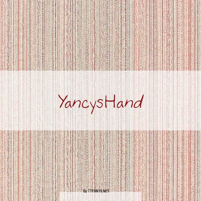 YancysHand example