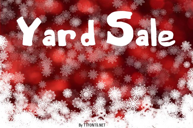 Yard Sale example