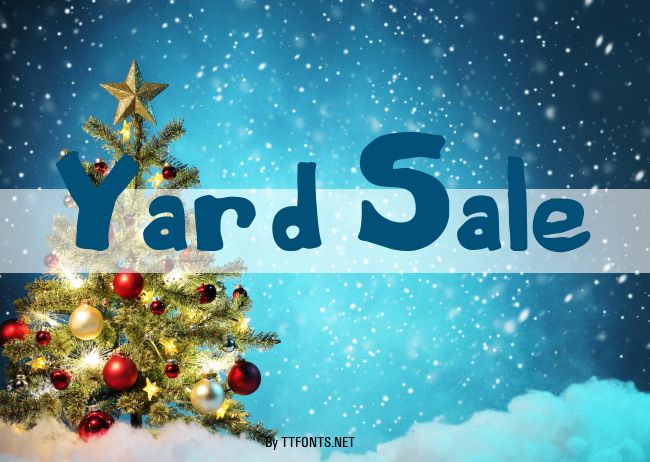 Yard Sale example