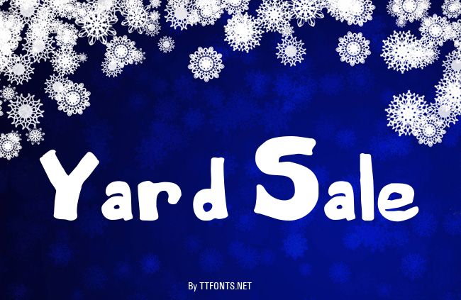 Yard Sale example
