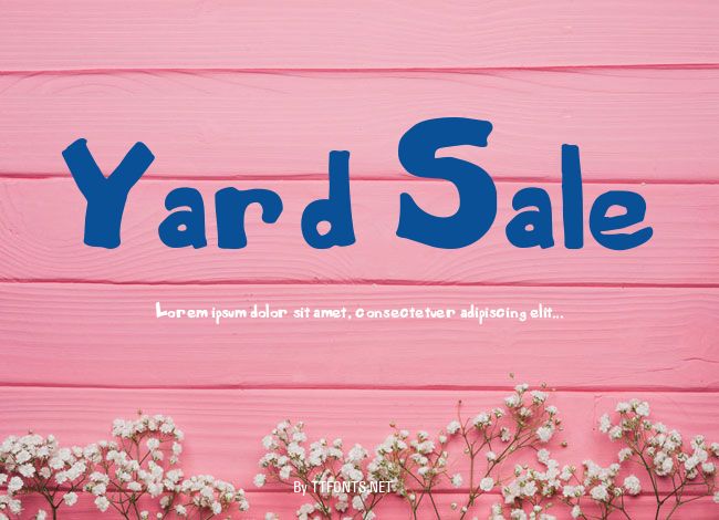 Yard Sale example