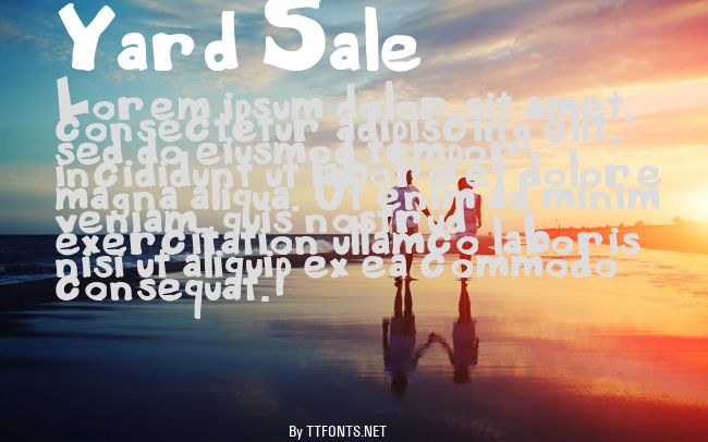Yard Sale example