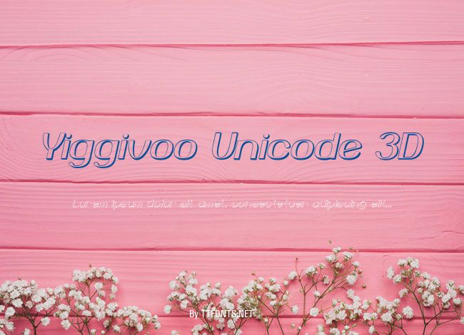 Yiggivoo Unicode 3D example