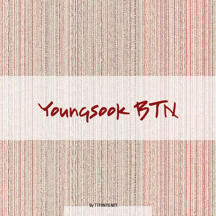 Youngsook BTN example