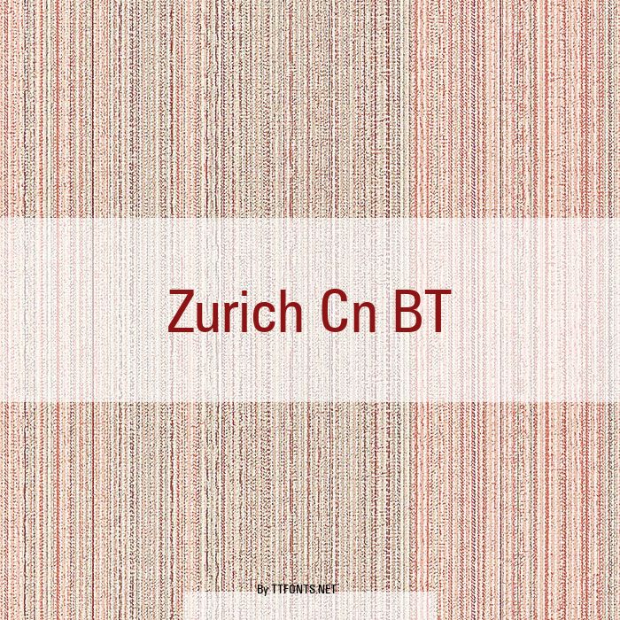 Zurich Cn BT example