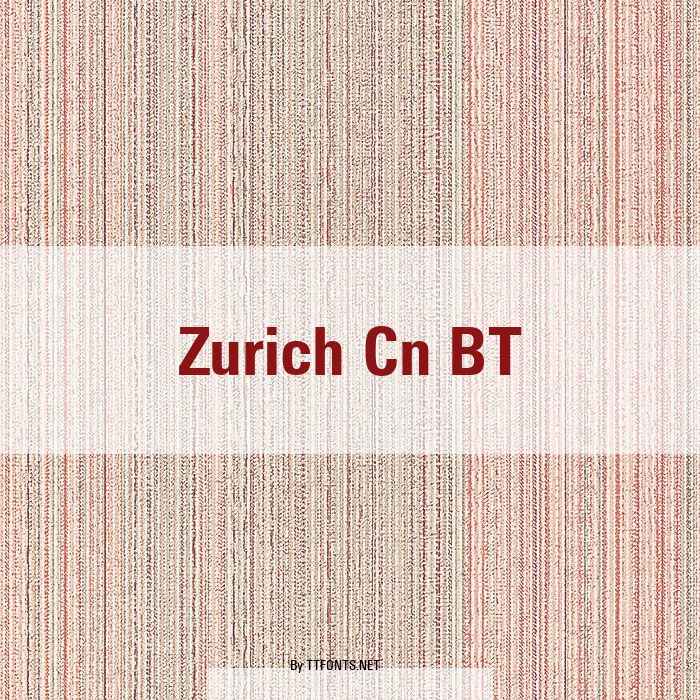 Zurich Cn BT example