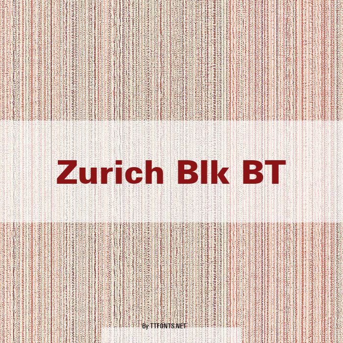 Zurich Blk BT example