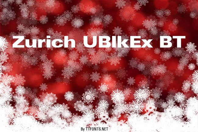 Zurich UBlkEx BT example