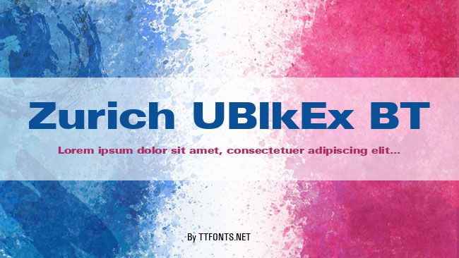 Zurich UBlkEx BT example