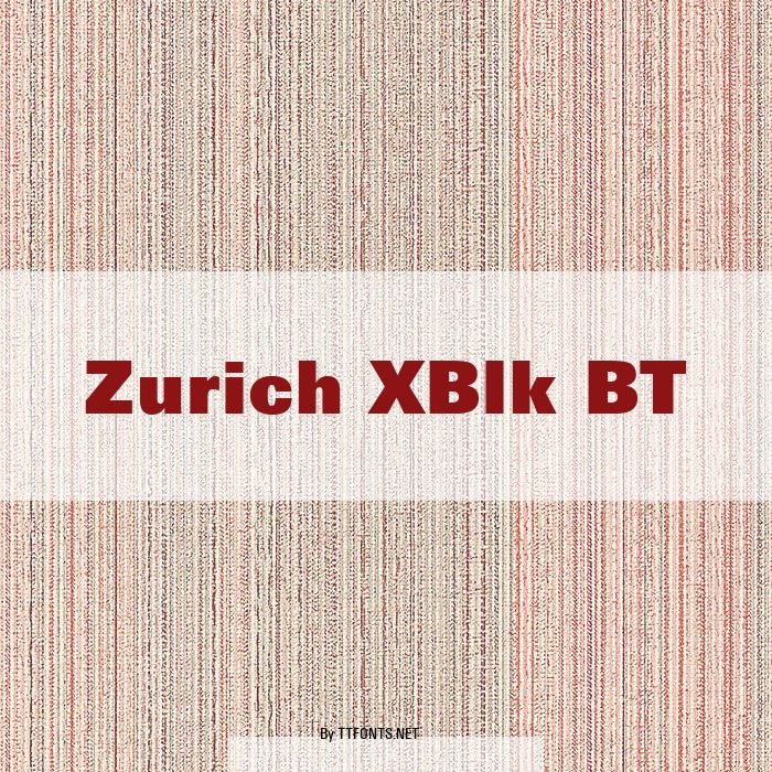 Zurich XBlk BT example