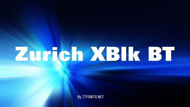 Zurich XBlk BT example