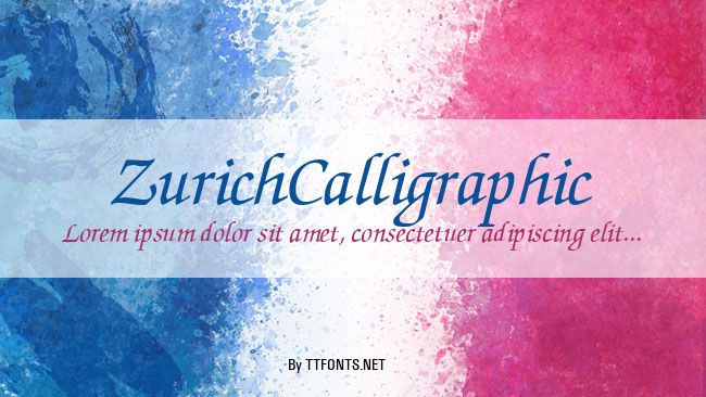 ZurichCalligraphic example