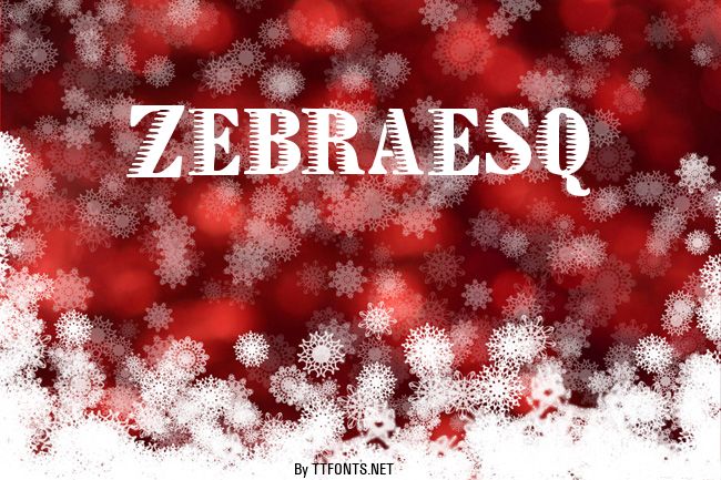 Zebraesq example