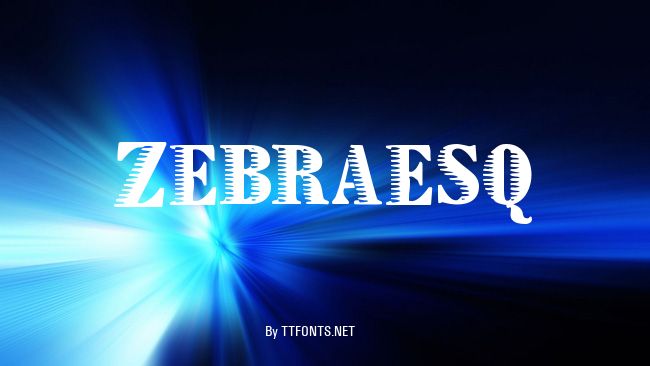 Zebraesq example