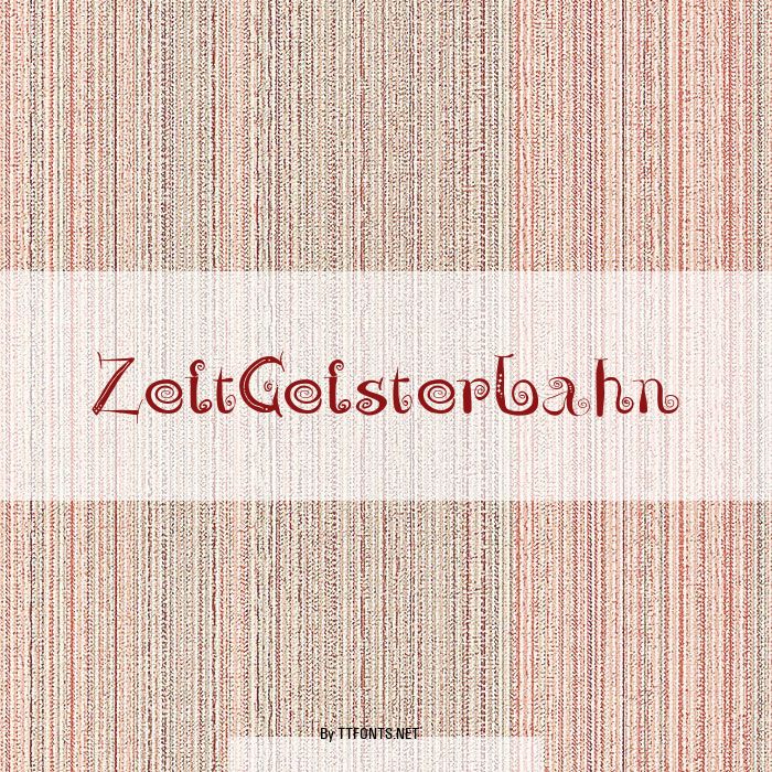 ZeitGeisterbahn example