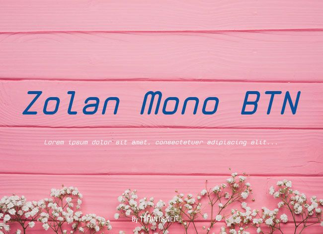 Zolan Mono BTN example
