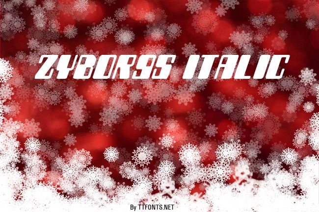 Zyborgs Italic example