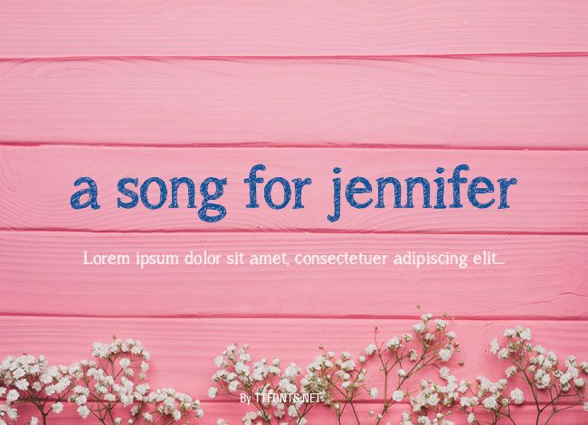 a song for jennifer example