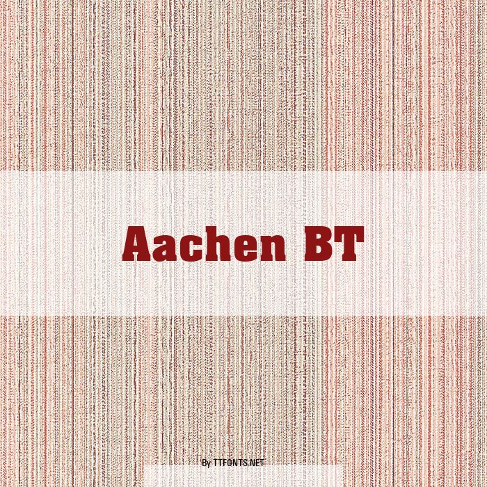 Aachen BT example