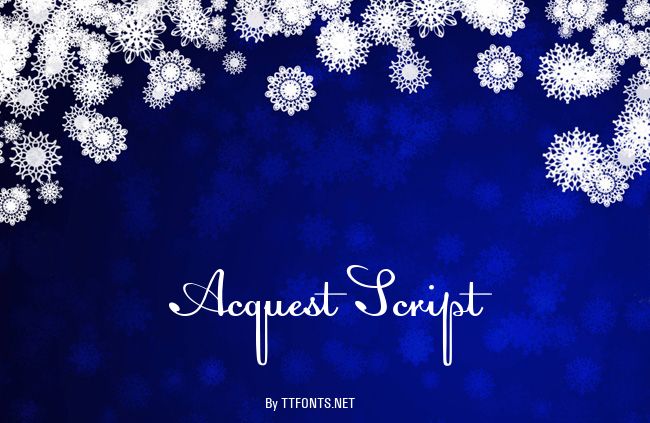 Acquest Script example