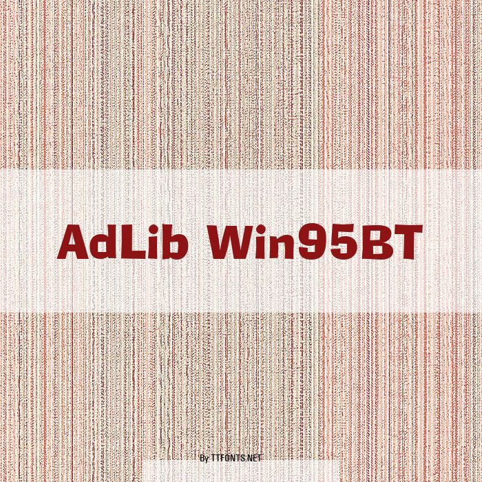 AdLib Win95BT example