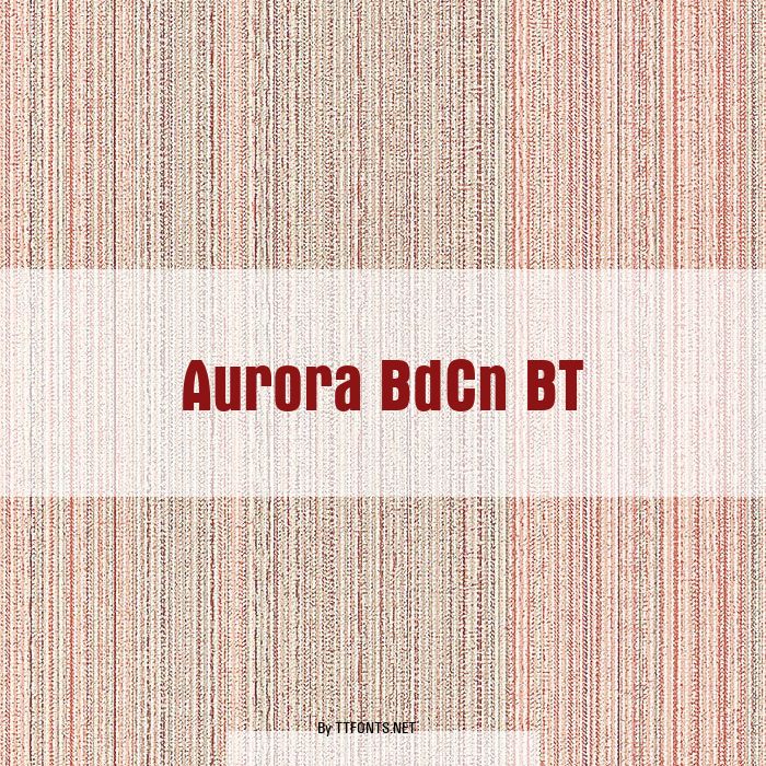 Aurora BdCn BT example