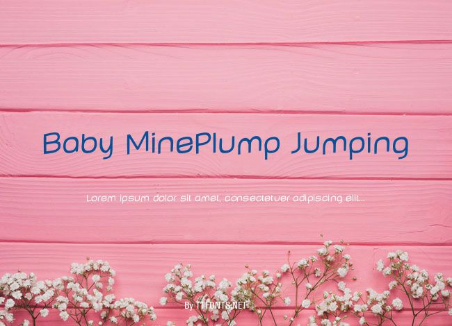 Baby MinePlump Jumping example