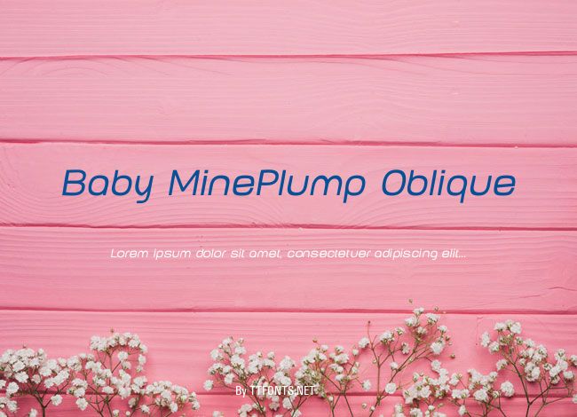 Baby MinePlump Oblique example
