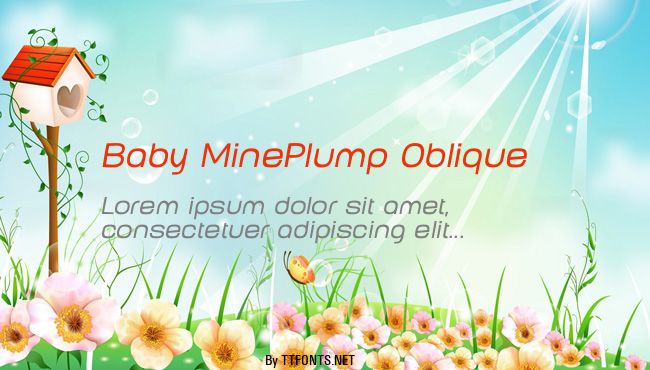 Baby MinePlump Oblique example