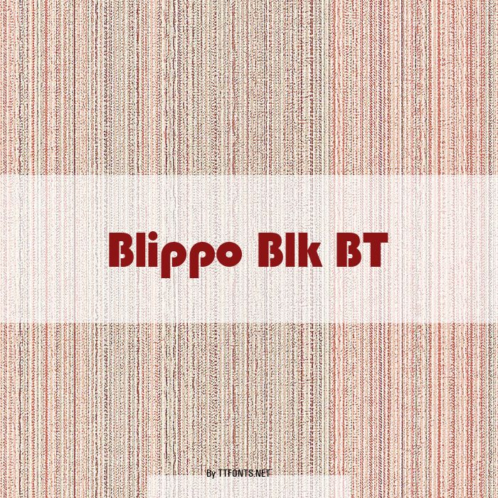 Blippo Blk BT example