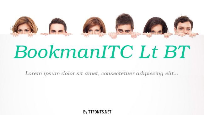 BookmanITC Lt BT example