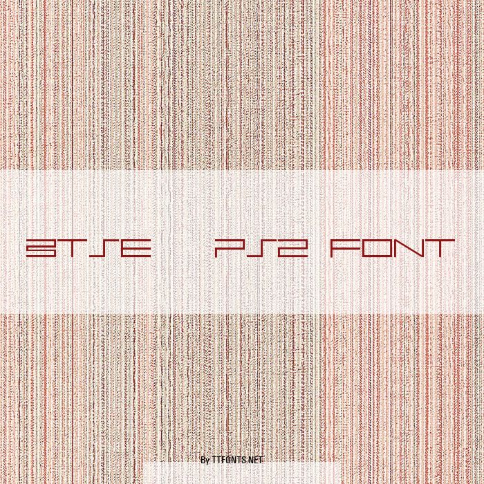 BTSE + PS2 FONT example