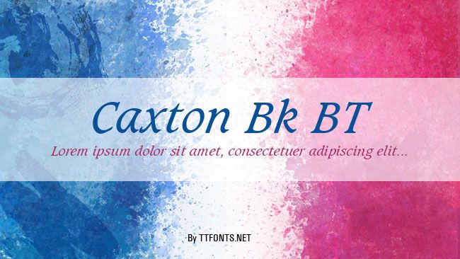 Caxton Bk BT example