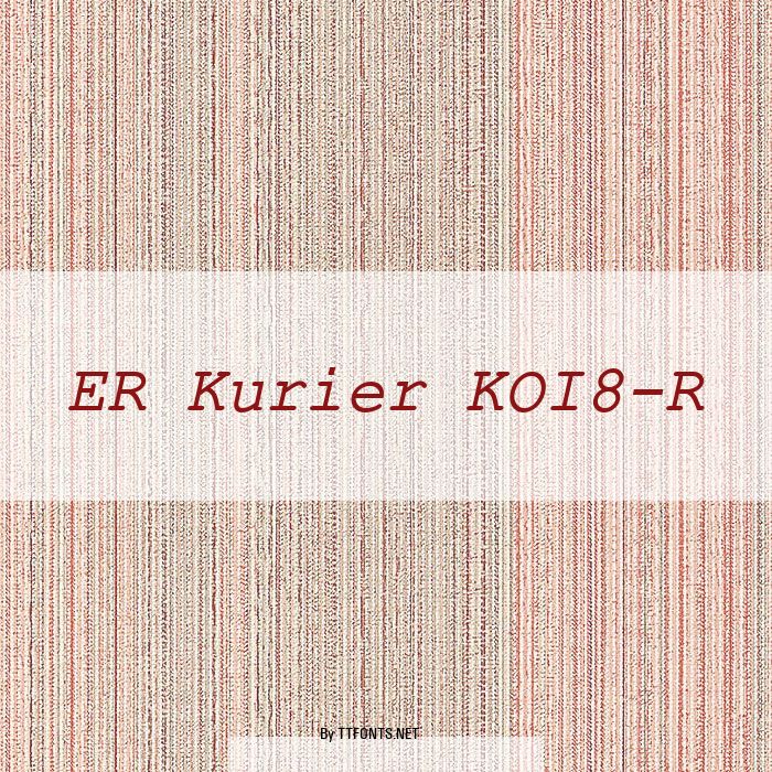 ER Kurier KOI8-R example