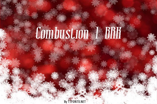 Combustion I BRK example