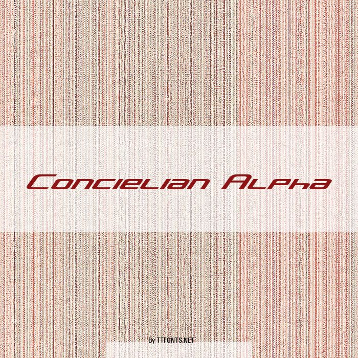 Concielian Alpha example